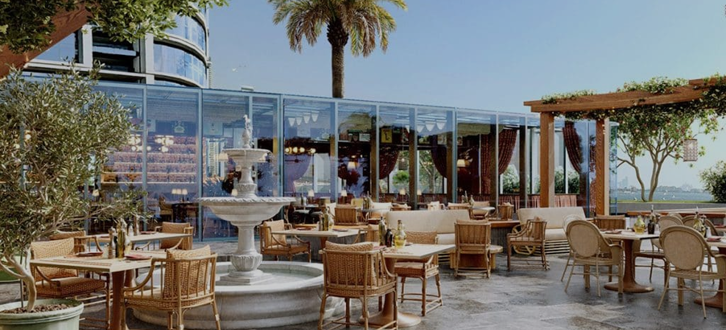 Pepe Dubai Outdoor Patio Overview